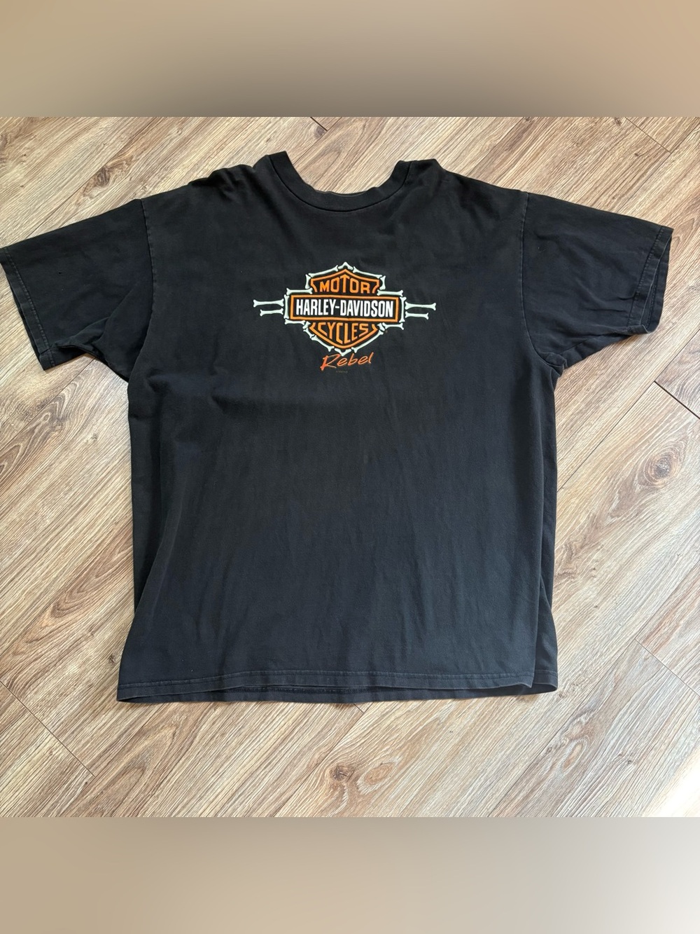 Harley Davidson Jim Baileys Fort Wayne Indiana T Shirt Rebel Graphic Black XXL
